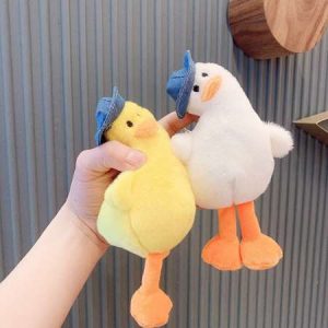 Móc khóa gấu bông cute vịt nger